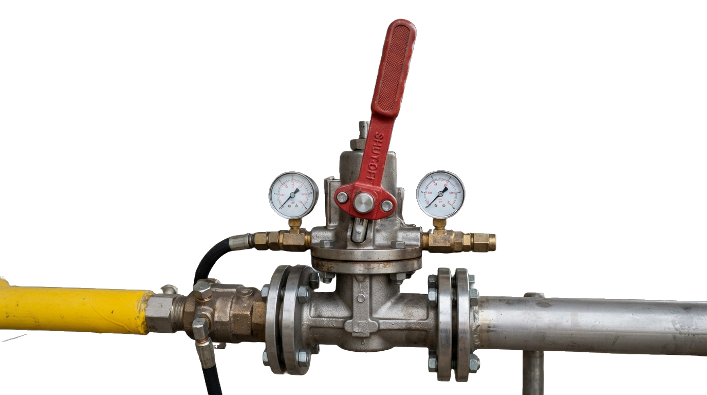 Emergency shut-off regulator