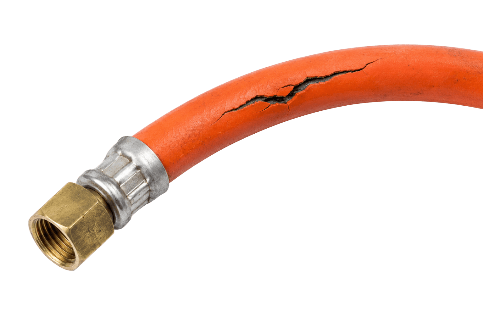 cracked gas hose