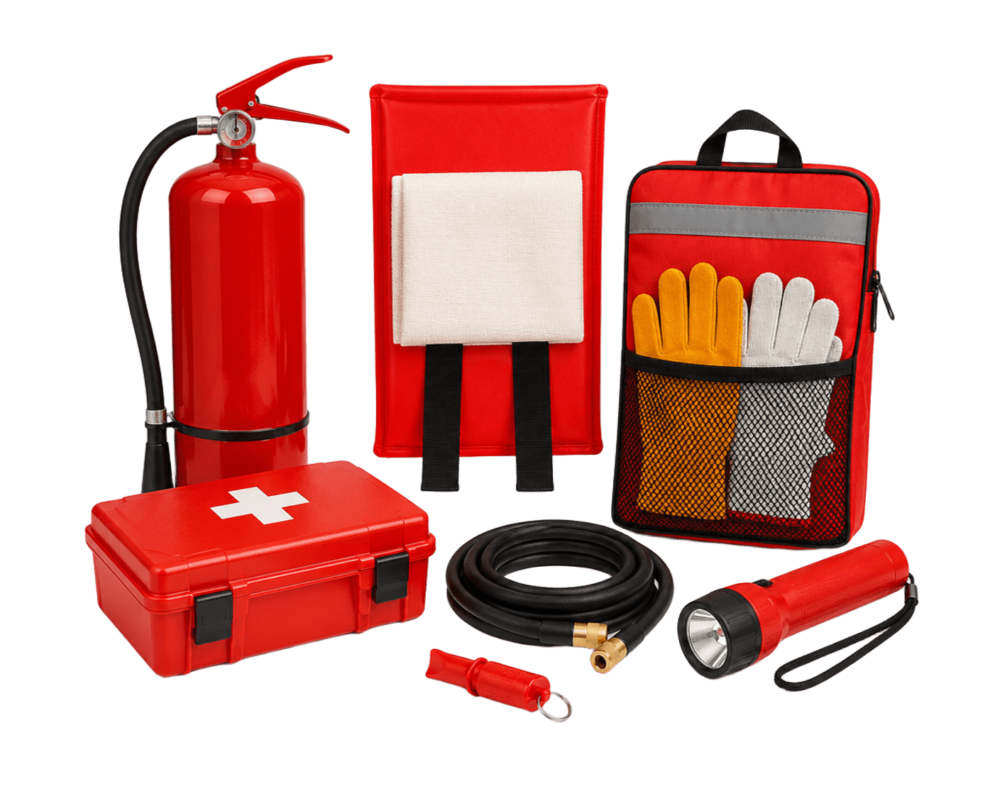 fire safety kit for a gas shop