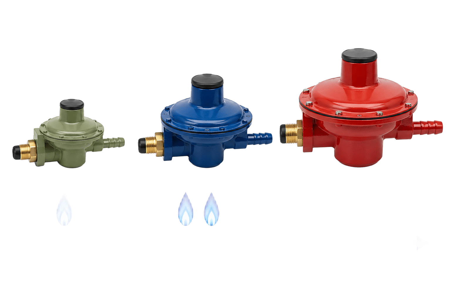 regulator flow rate kg/hr