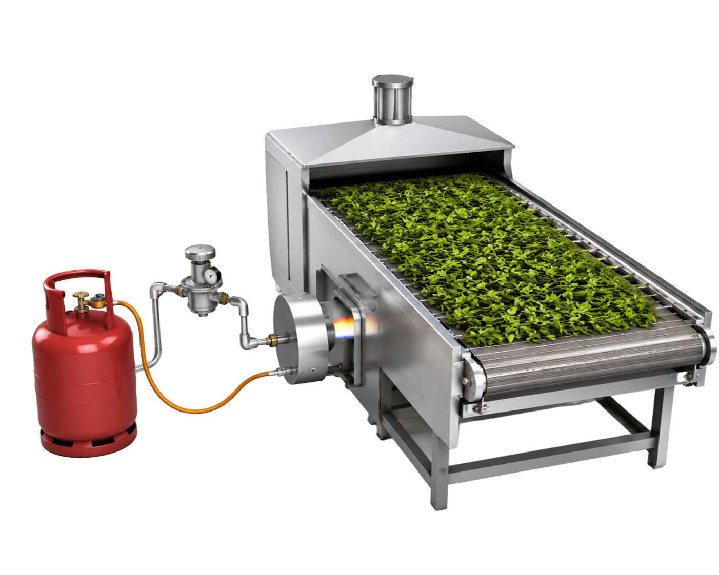 LPG for tea drying